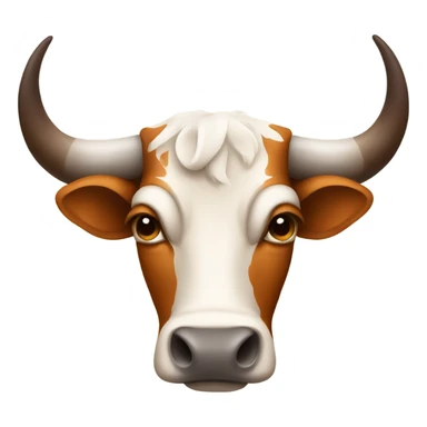 Sad Texas longhorn sticker