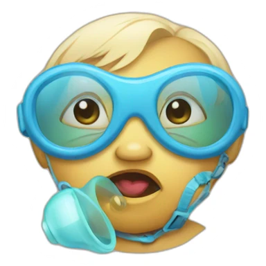 old baby with pacifier sticker