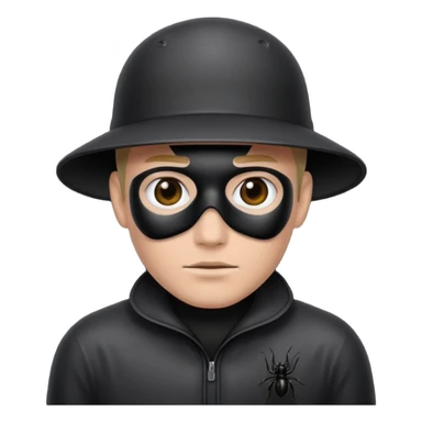 black inscticidier man sticker