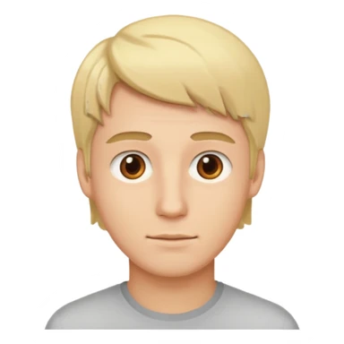 Blonde guy with brown eyes sticker