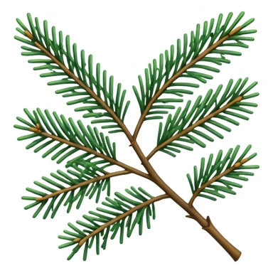 spruce branch sticker
