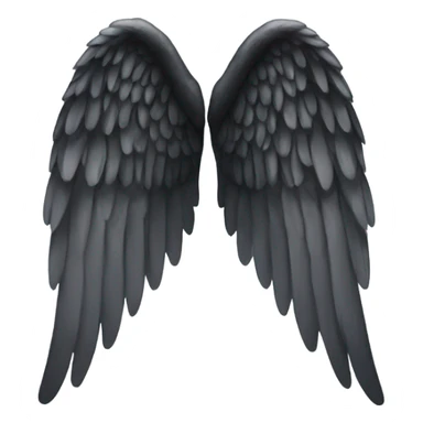 black angel wing sticker