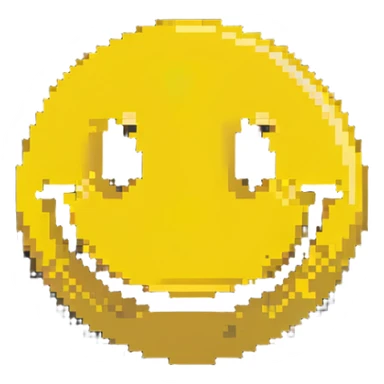 smiley face, confident, calm, kind, pronounced cheekbones sticker