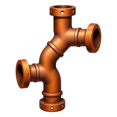 90 degree industrial pipe sticker