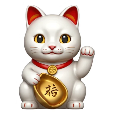 Lucky cat sticker