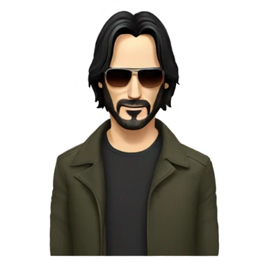 Keanu Reeves with Sunglasses sticker