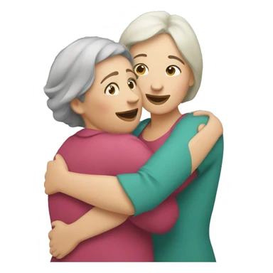 Lady hugging mam sticker