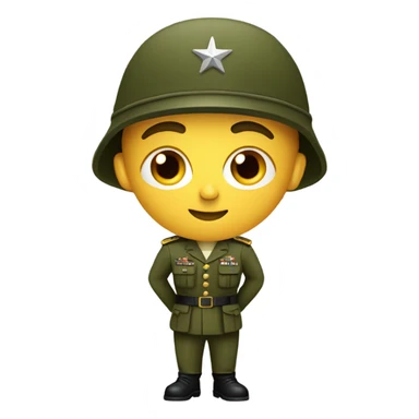 soldier in uniform  sticker
