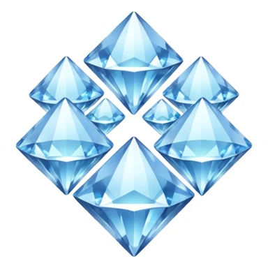 ? With four diamonds around it. sticker