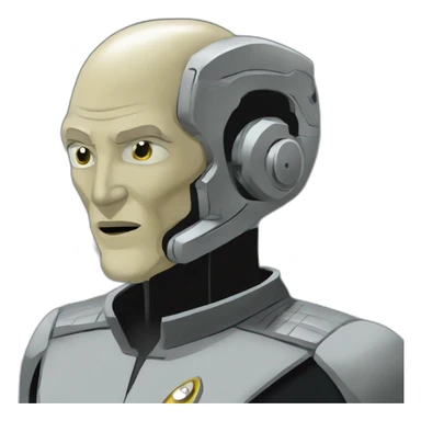 BORG Locutus Star Trek Voyager Space sticker