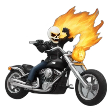 Ghost rider angry sticker