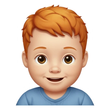 ginger baby boy sticker