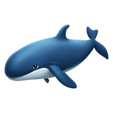 whale in the ocean sticker
