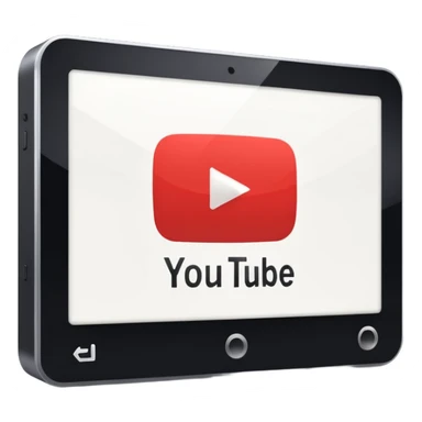 YouTube video being played on a player sticker