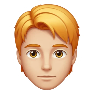 young man with smooth skin, bright eyes, and glowing hair color sticker