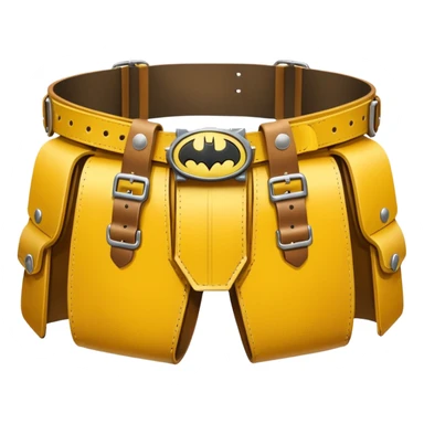 Batman's yellow utility belt, simple sticker