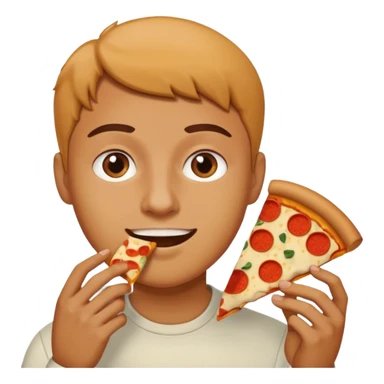 Pizza or hamburger in people  sticker