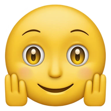 Smiley face emoji with left eye smaller than the right eye and a sad face instead  sticker