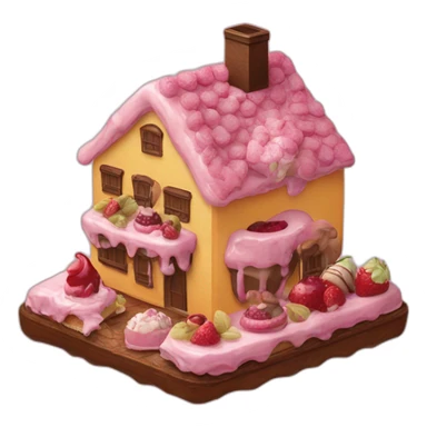 HOUSE MADE OF DIFFENT DESSERTS sticker