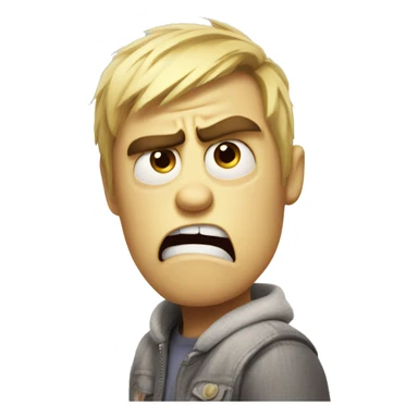 inside out 2 anger face sticker