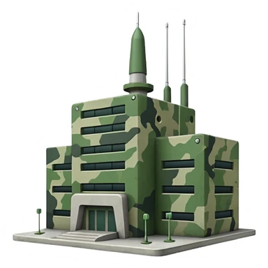 green military headquarters sticker