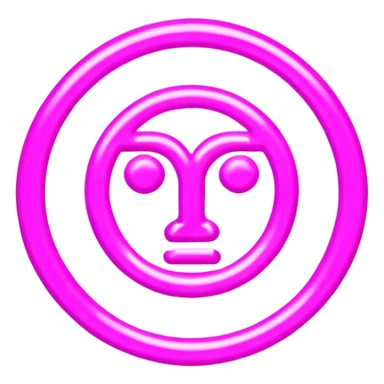pink psychic sign sticker