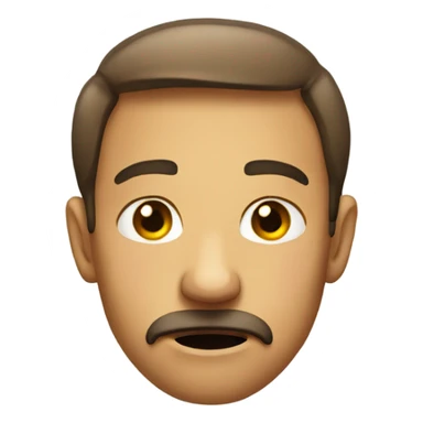 Face disappoint sticker