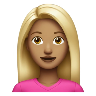 blonde t mobile employee, black and pink outfit sticker