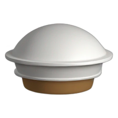dipper dome, white, round dome, cottage sticker