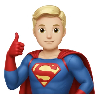 Homelander in his superhero suit doing thumbs up  sticker