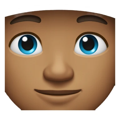 Tan guy wearing cyan hat and grey hoodie brown eyes and nose ring on left side of nose sticker