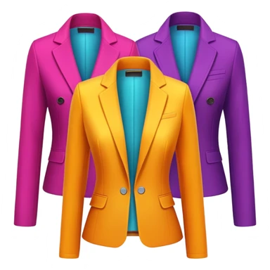 Colorful Three pieces jacket sticker