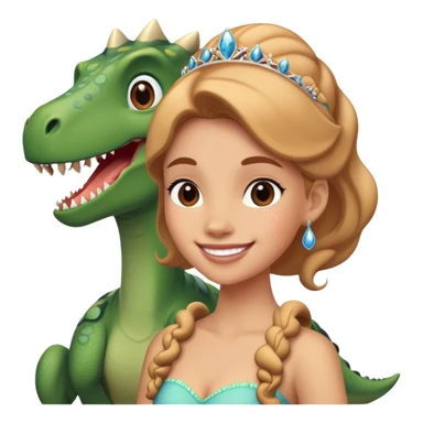 Dinosaures princesse  sticker
