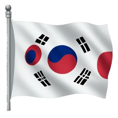 south korea flag sticker