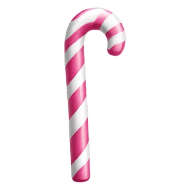Pink and white candy cane sticker