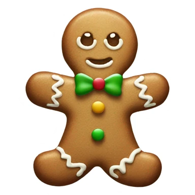 aesthetic Christmas gingerbread man sticker