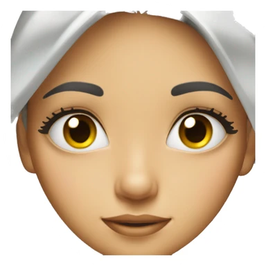 girl with very long eyelashes  sticker