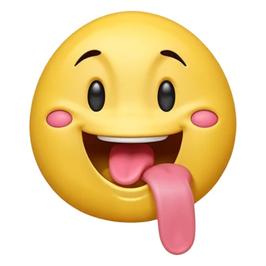 Hungry emoji 3D Facebook sticker