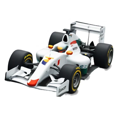 f1 car with big spolier sticker