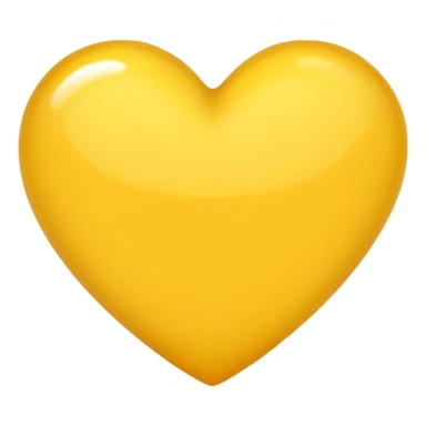 yellow Brilliant heart sticker