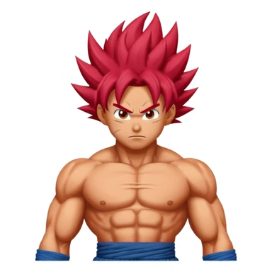 Goku super saiyan god sticker