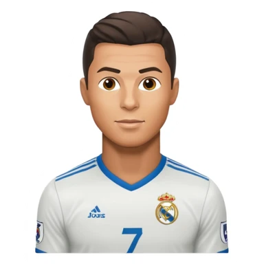 Cristiano Ronaldo, famous footballer sticker