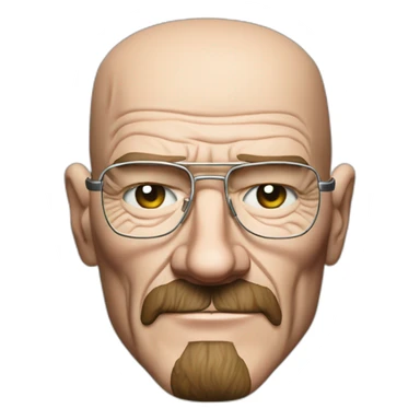 Bryan Cranston as Walter White from breaking bad making glass sticker