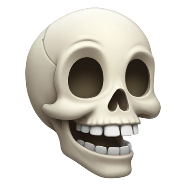 happy skull sticker