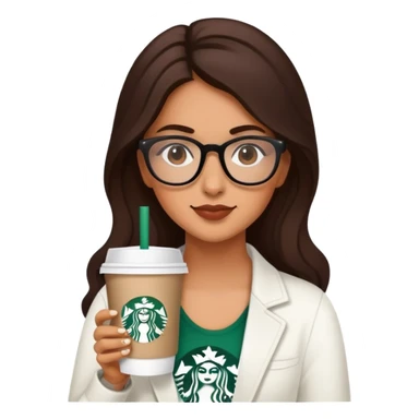 Girl Latina Starbucks sticker