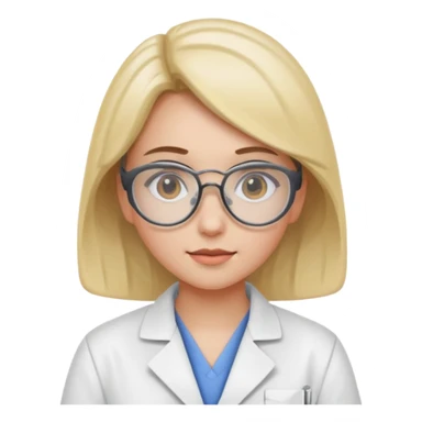 Laboratory girl sticker