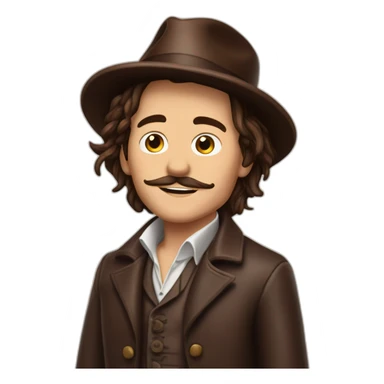 Charlie et la chocolaterie Johnny Depp sticker