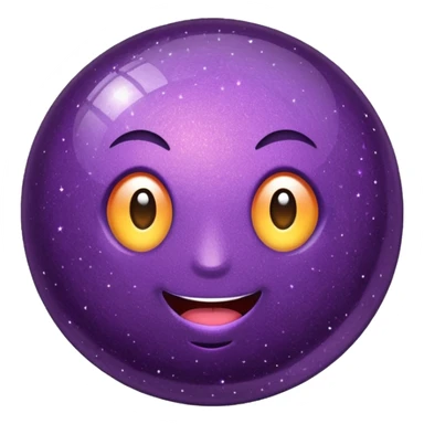 bolinha glitter roxo sticker