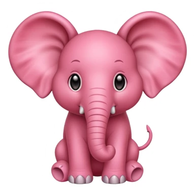 Strawberry elephant sticker