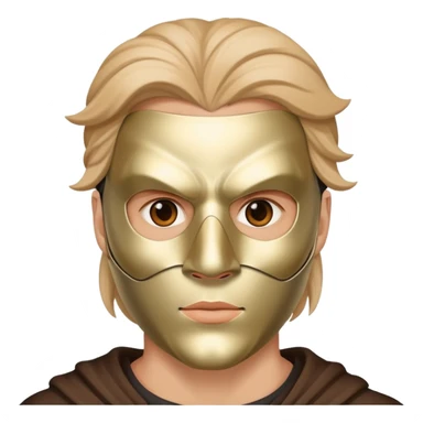 A hero wearing a full face shiesty mask sticker